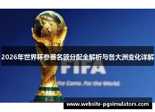 2026年世界杯参赛名额分配全解析与各大洲变化详解