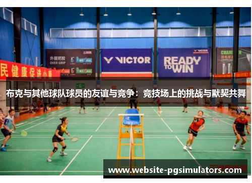 布克与其他球队球员的友谊与竞争：竞技场上的挑战与默契共舞