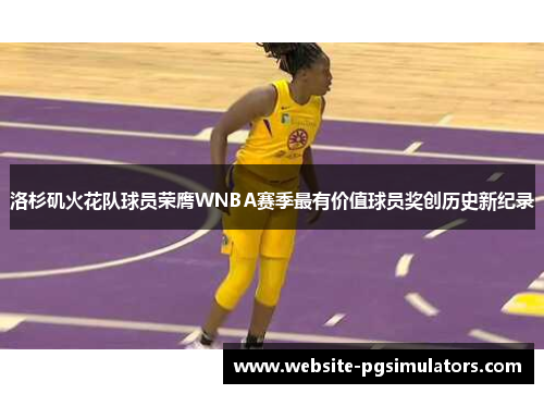 洛杉矶火花队球员荣膺WNBA赛季最有价值球员奖创历史新纪录
